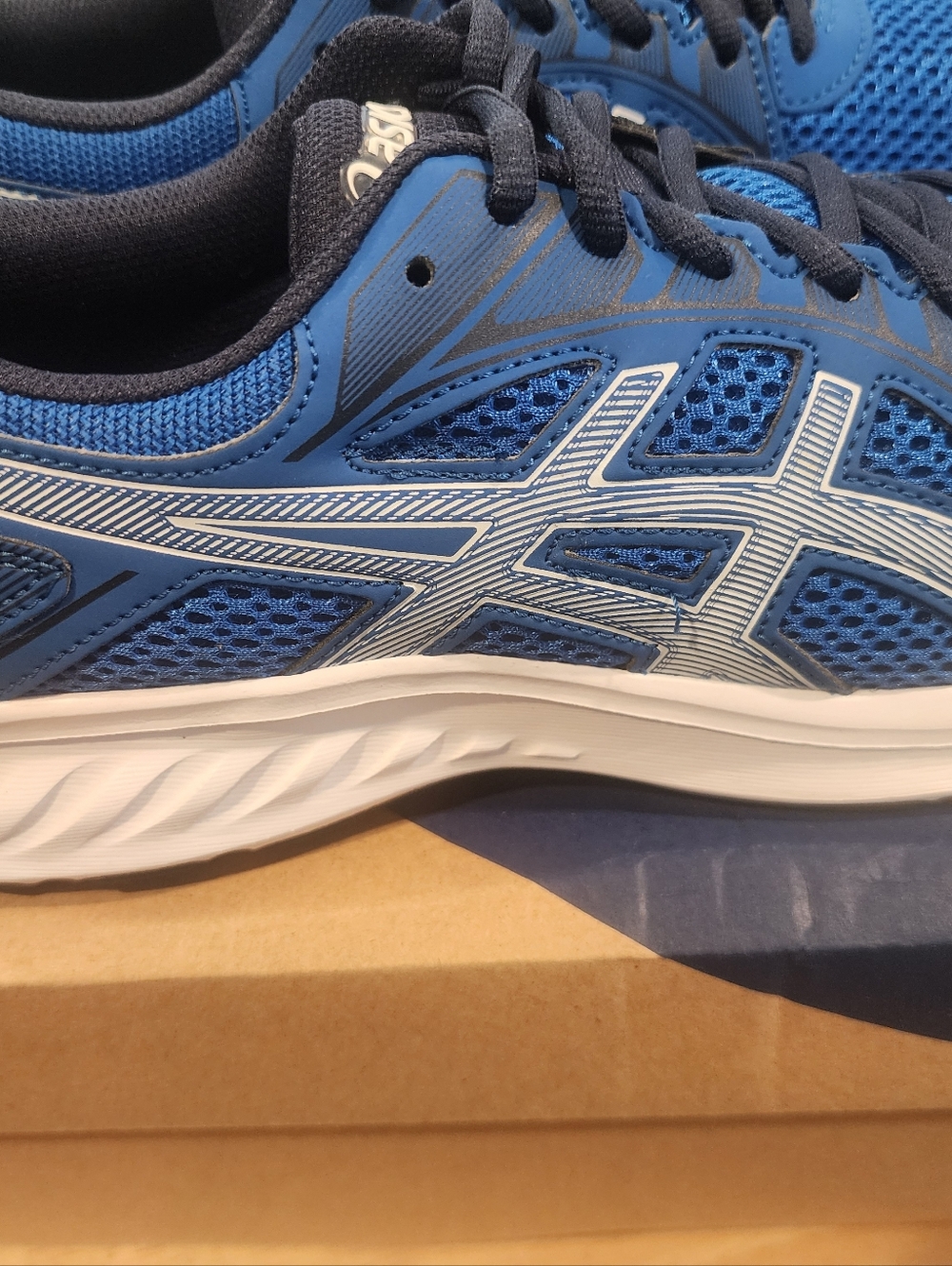 ASICS Jolt 2 Men's Tuna Blue and Navy Athletic Running Shoes - Picture 3 of 8